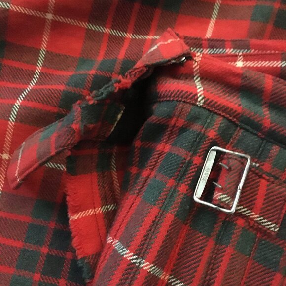 Vintage Fraser Scottish Tartan Wool Kilt 28W - Picture 10 of 16
